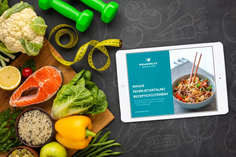 Magas fehérjetartalmú receptek gyűjteménye (PDF E-book)